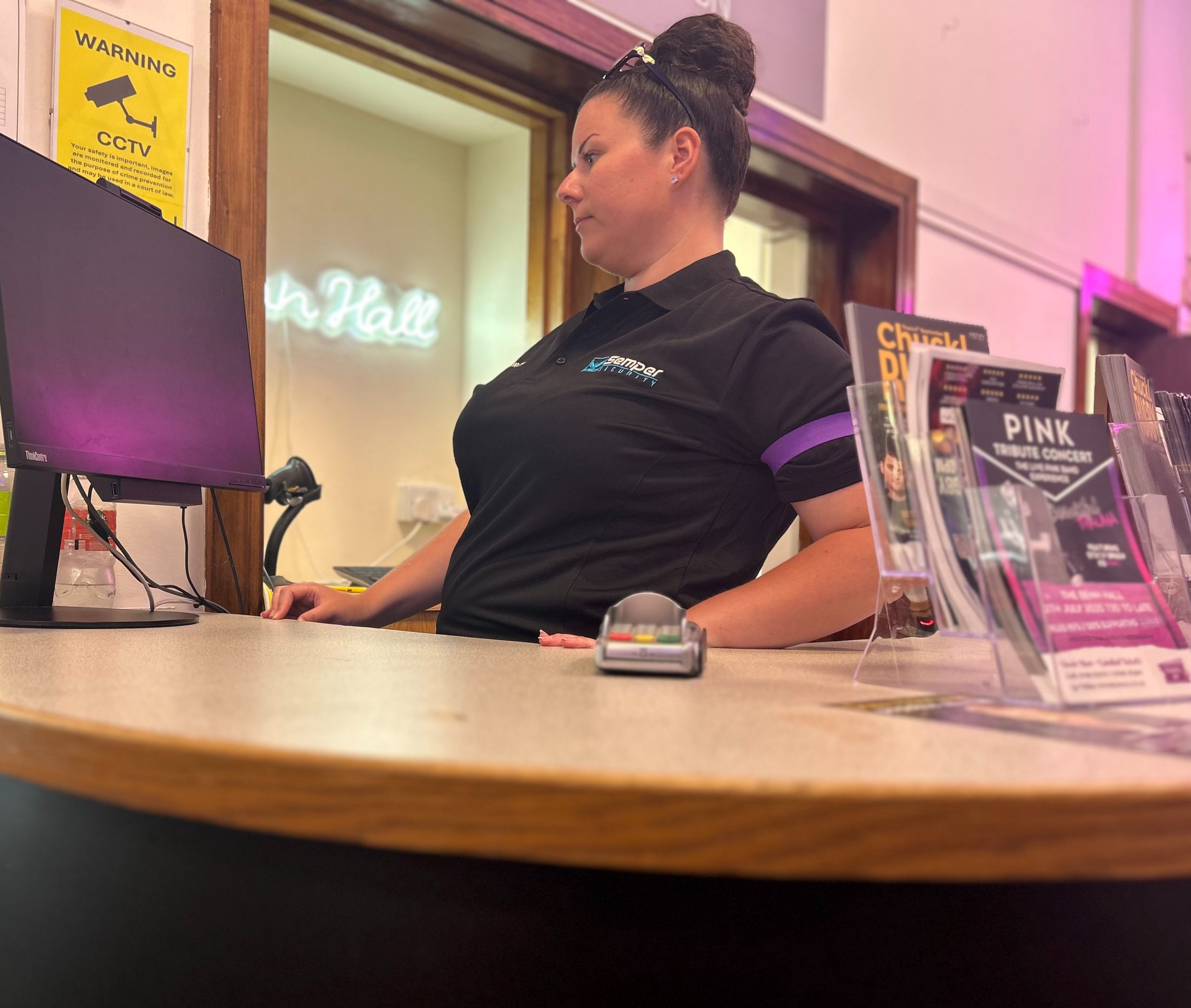Semper Security concierge officer providing professional front of house security
