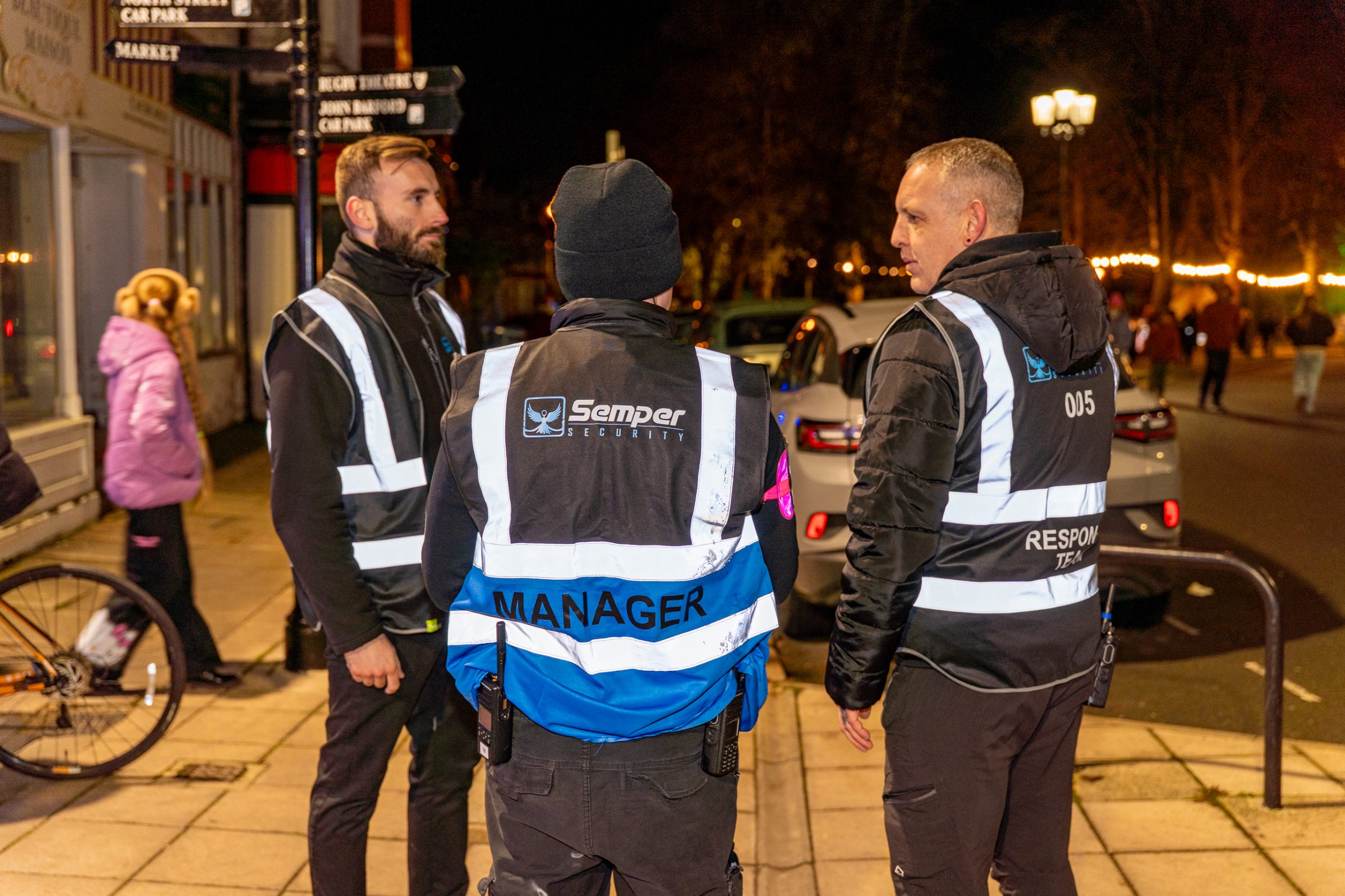 Semper Security event safety team working at a public event