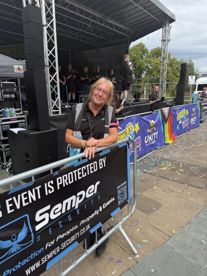 Semper Security personnel at a public event