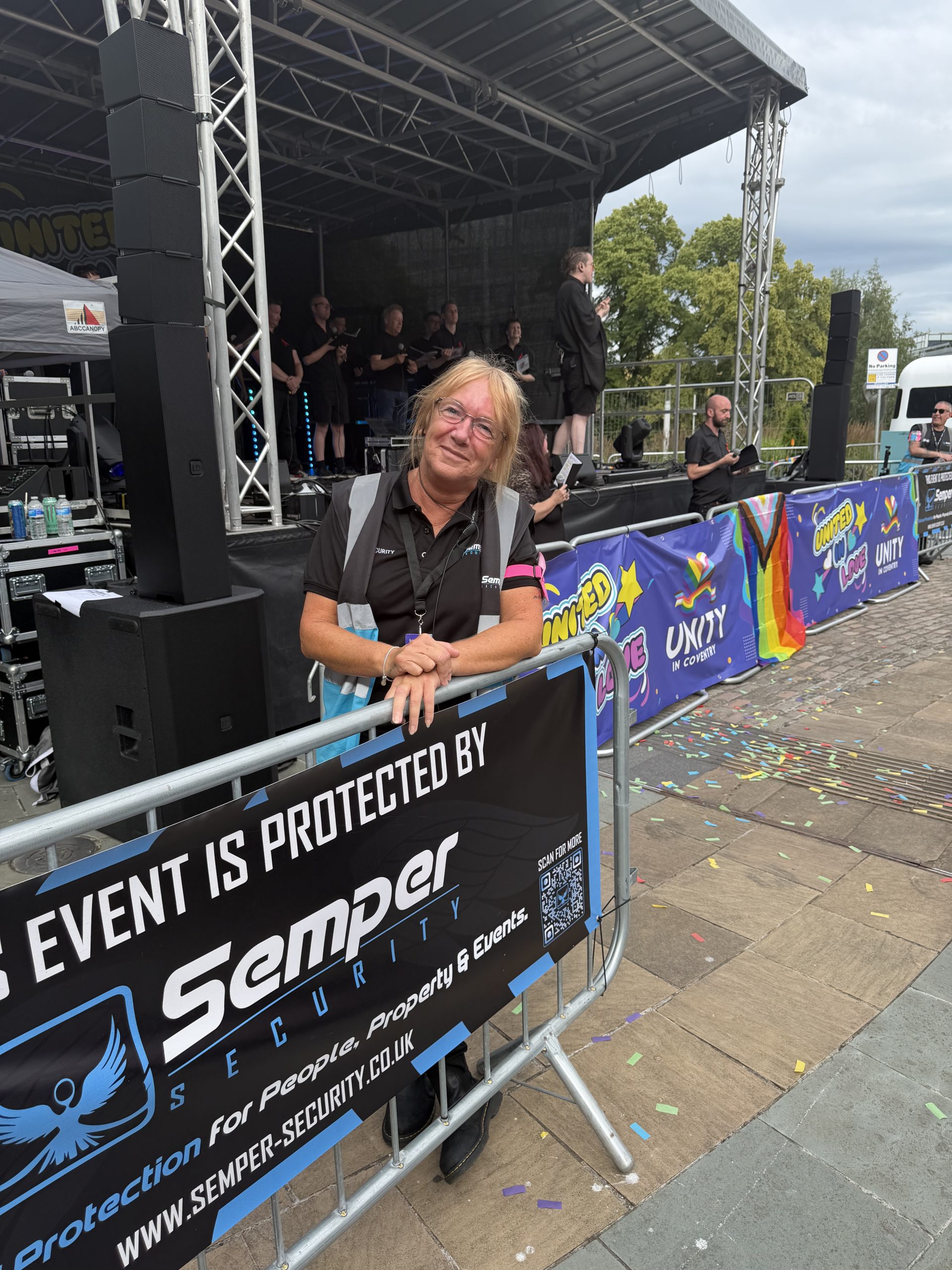Semper Security personnel at a public event